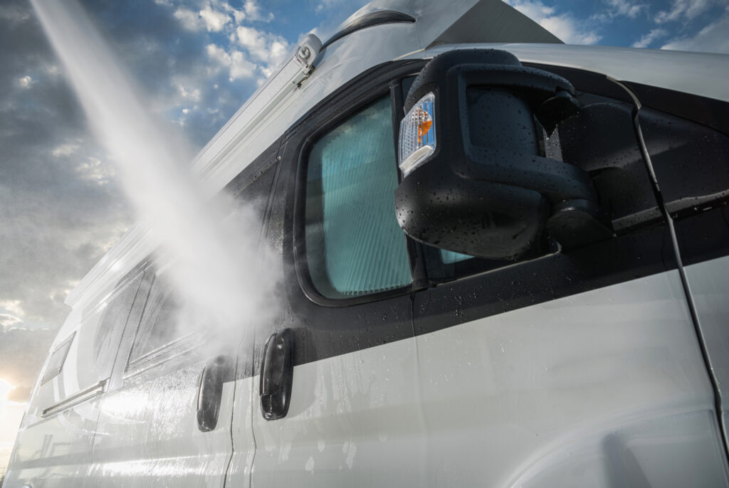 washing van exterior cleaning